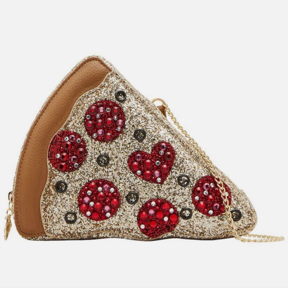 NWOT Betsey Johnson Kitsch Pizza Purse
